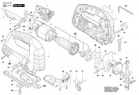 Bosch 3 601 E8H 0G0 GST 75 E Jig Saw Spare Parts